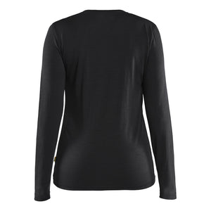 Blaklader BLAKLADER 35391743 Women's Long Sleeved Merino Wool T Shirt Long Sleeve Work T-Shirt WOMEN - 85% Merino Wool - 353917439900_2